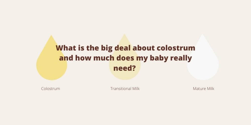 What is colostrum and how much does my baby need